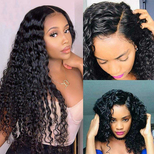 100% HUMAN HAIR WATER WAVE 13x4 FRONTAL LACE