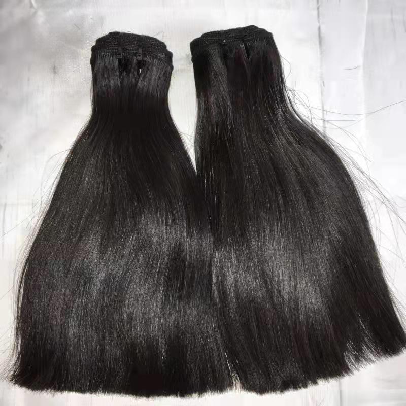 BONE STRAIGH. 100% UNPROCESSED BRAZILIAN HAIR SUPER DOUBLE DRAWN HAIR WIG