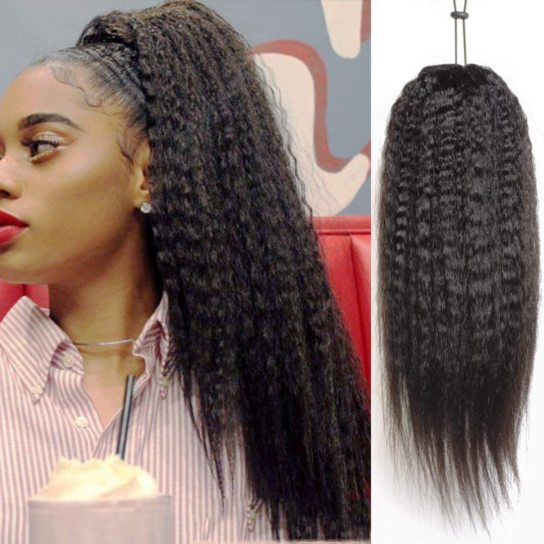 100% HUMAN HAIR 18 INCHES PONY TAIL STRAIGHT PONY TAIL